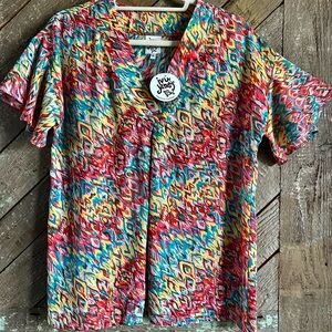 Ivy Jane Ikat Top NWT